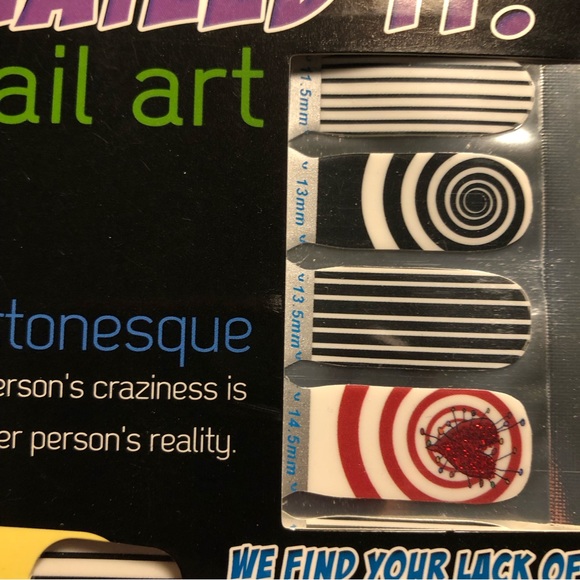 Set of 4 Geek Nail Wrap Art: Tim Burton, Doctor Who, Steampunk new - Picture 5 of 16